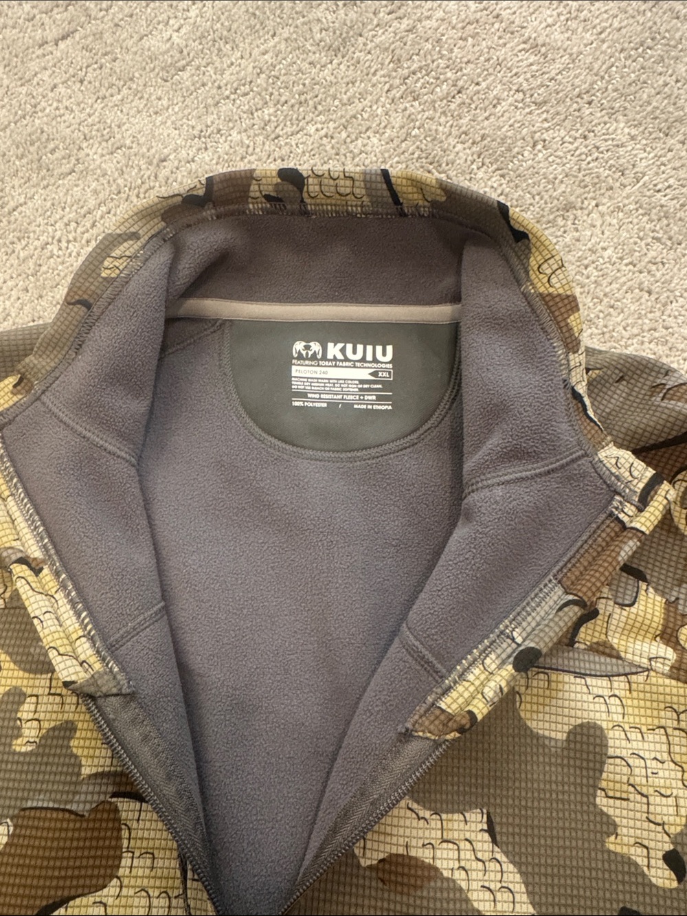 KUIU Men's Peloton 240 Full-Zip Hunting Camo Jacket - XXL - Picture 3 of 7